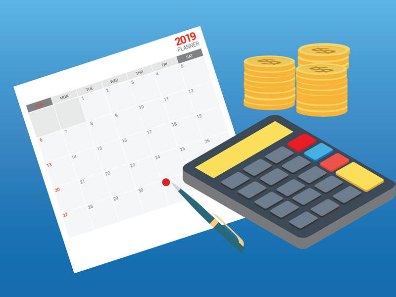 Illustration of budgeting season