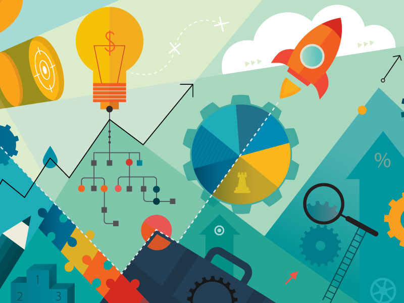 Business vision and strategy concept