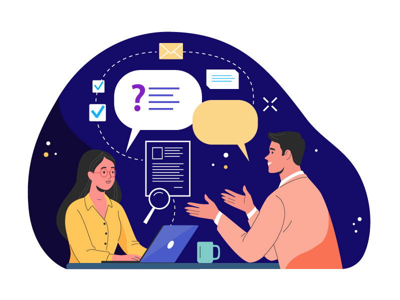 Two person interview