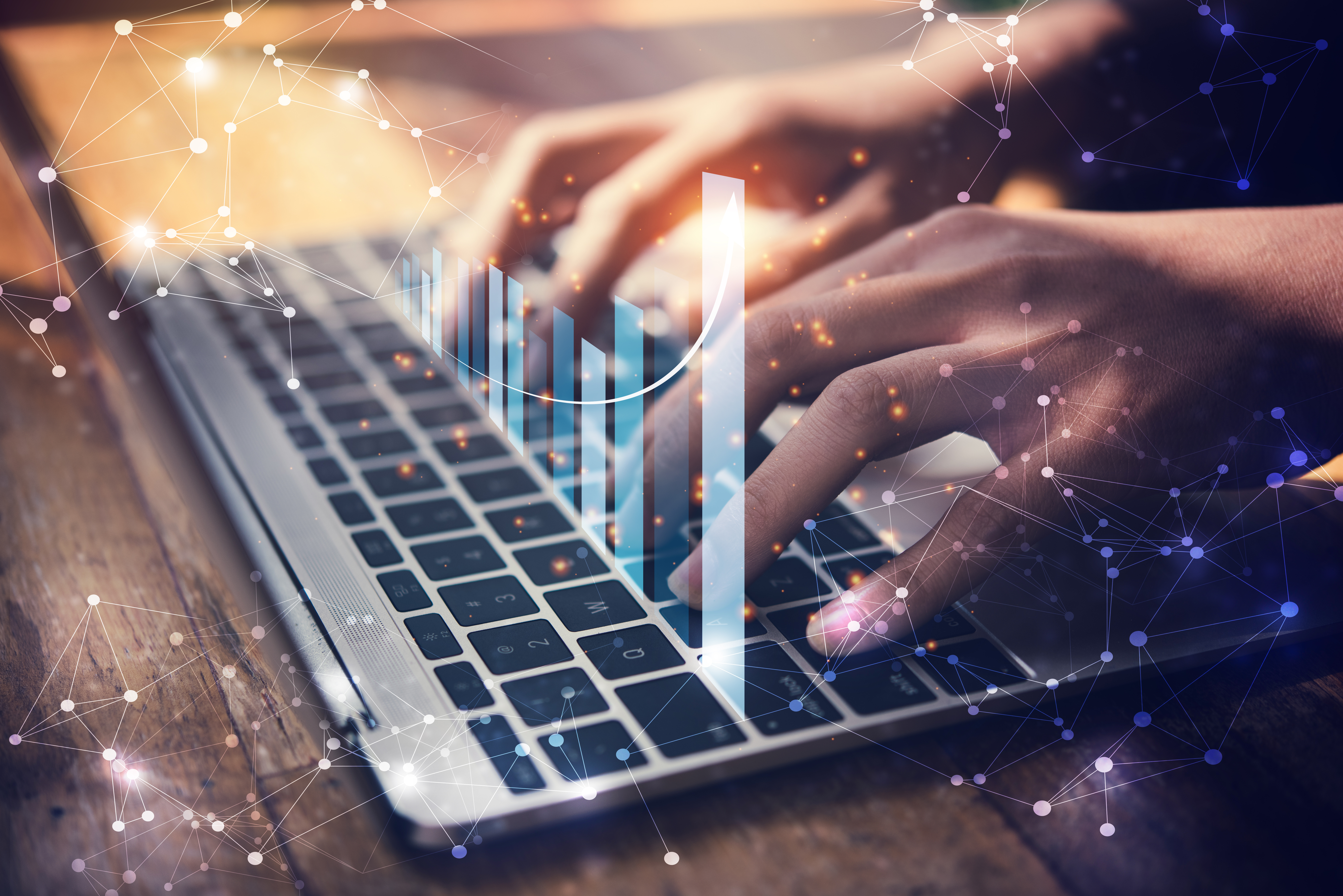 analytics on a laptop