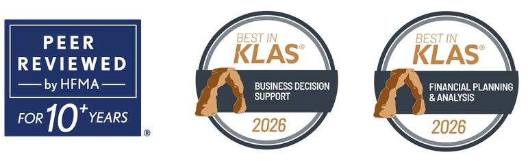 HFMA Peer Reviewed and Best in KLAS awards