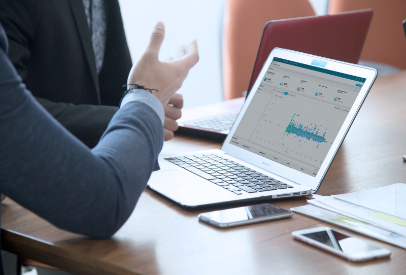 analytics on a laptop