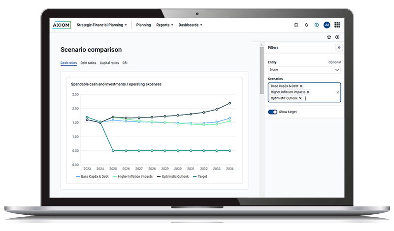 analytics on a laptop