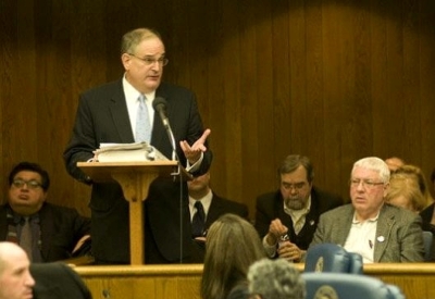 Eugene speaking at Northwestern