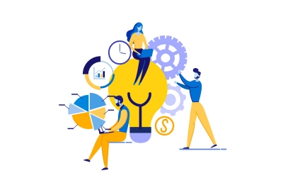 Illustration of team implementing scenario modeling