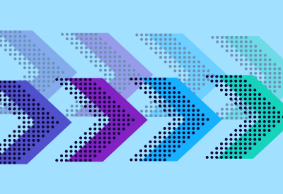Arrows pointing to the right to symbolize progress