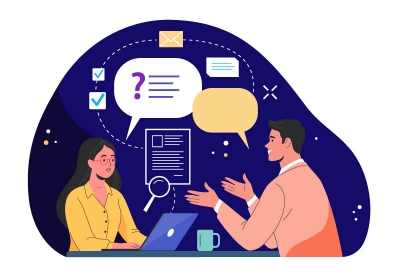 Two person interview