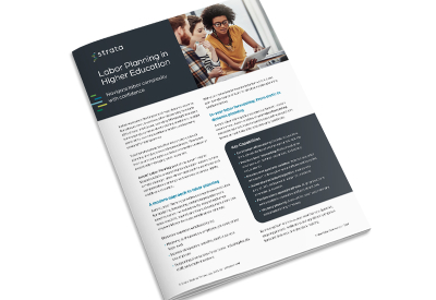 Strata Labor Planning in Higher Education Solution Brief Thumbnail