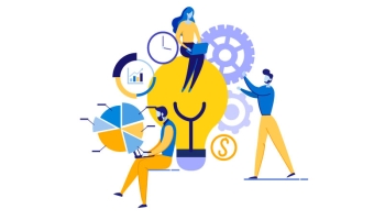 Illustration of team implementing scenario modeling