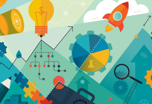 Business vision and strategy concept