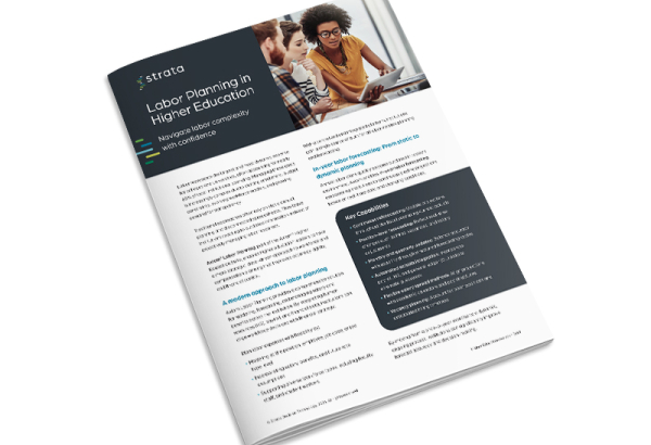 Strata Labor Planning in Higher Education Solution Brief Thumbnail