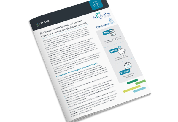 St. Charles Health System and Carilion Clinic Drive Osteobiologic Supply Savings customer story thumbnail