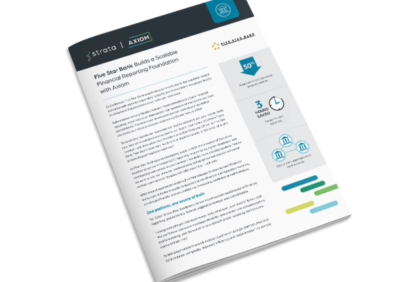 Five Star Bank Builds a Scalable Financial Reporting Foundation with Axiom Customer Story Thumbnail